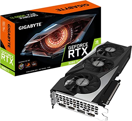 Die Grafikkarte Gigabyte geforce rtx 3060ti gaming oc